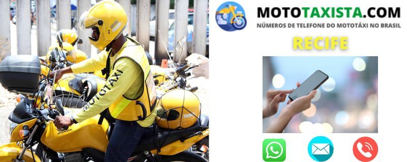 Números de Moto Táxi no Recife 10 MOTOTAXI BARATO recife