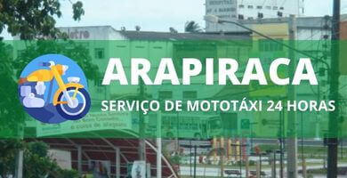 Serviço de Mototáxi 24 horas Arapiraca whatsapp