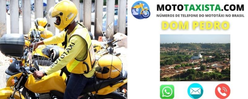 Números de Moto Táxi no Dom Pedro 4 moto taxi whatsapp dom pedro