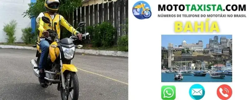 Números de Moto Táxi no Bahía 10 serviço mototaxi bahia